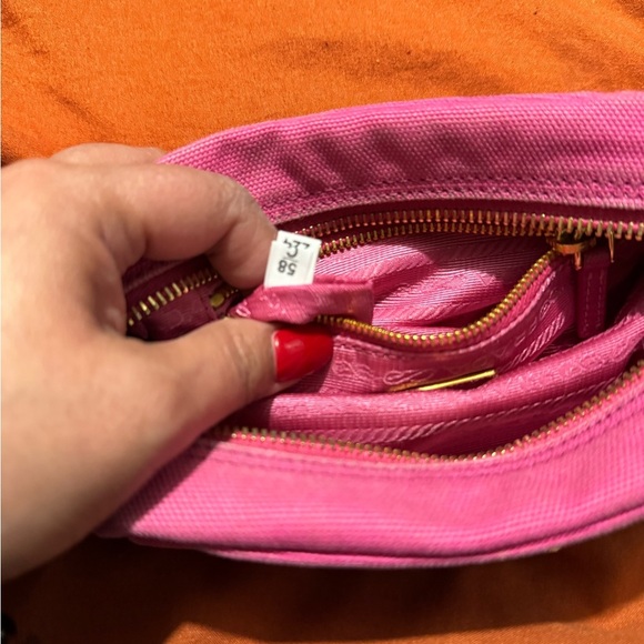 Prada Fuchsia Canvas Pouch - Picture 6 of 9